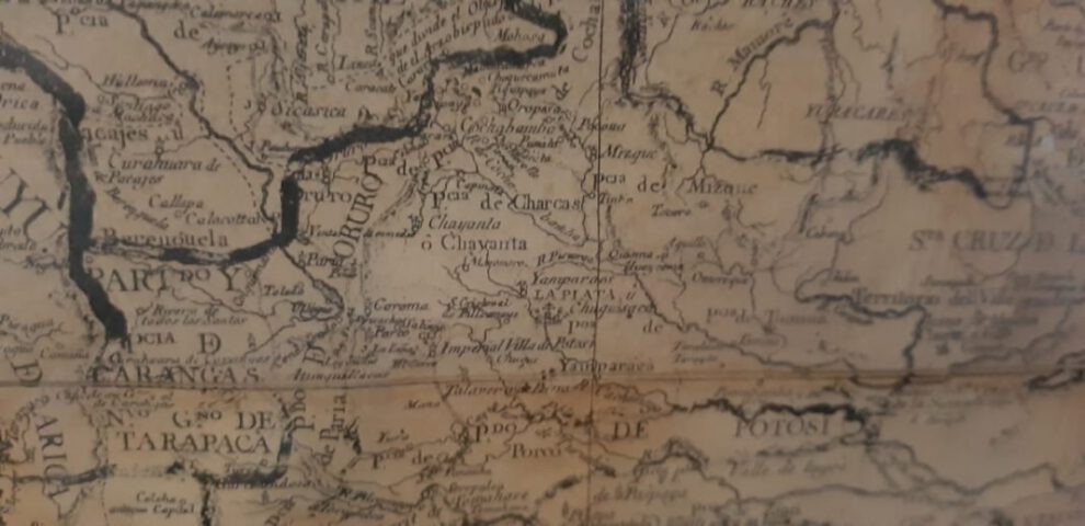 Mapa de Olmedilla hallado en Oruro