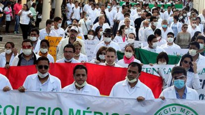 paro de médicos en Santa Cruz