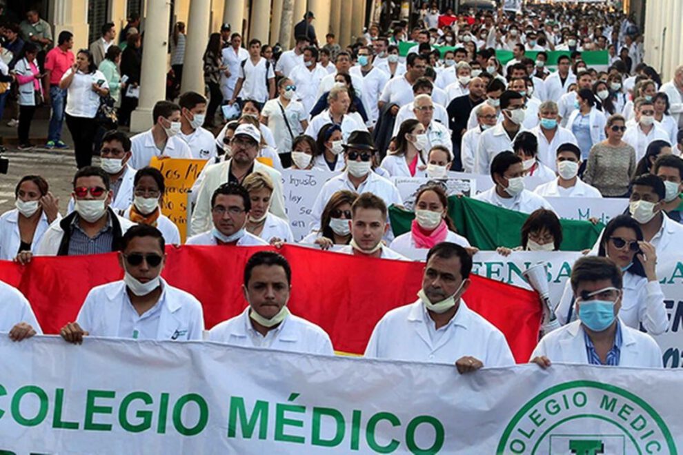 paro de médicos en Santa Cruz