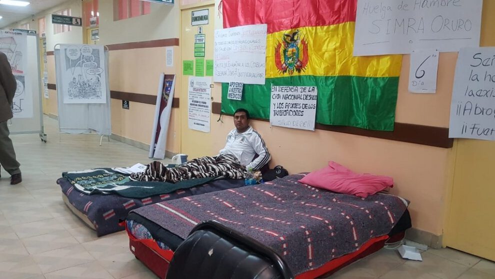 Huelga de hambre médicos Oruro