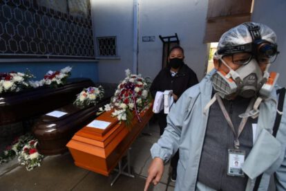 Cadáveres con Covid-19 encontrados en funeraria de La Paz