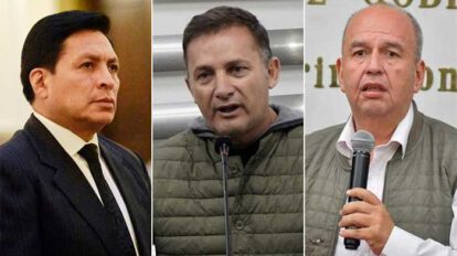General Valverde y los exministros López y Murillo