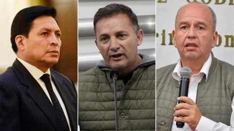 General Valverde y los exministros López y Murillo