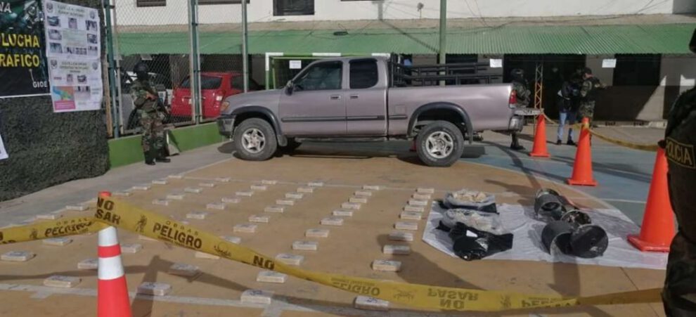 Incautación de cocaína en Oruro