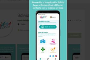 Preregistro para vacunar a la población mediante la aplicación Bolivia Segura