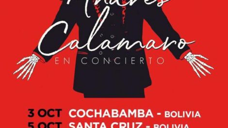 Andrés Calamaro en Bolivia presentando su disco Cargar la Suerte