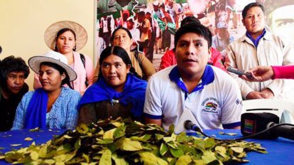 Cocaleros prohíben casas de campaña en Cochabamba