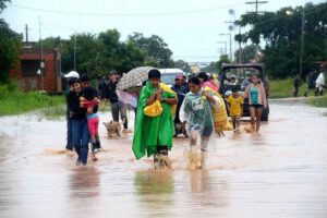 Alerta naranja por lluvias en comunidades afectadas en el departamento del Beni