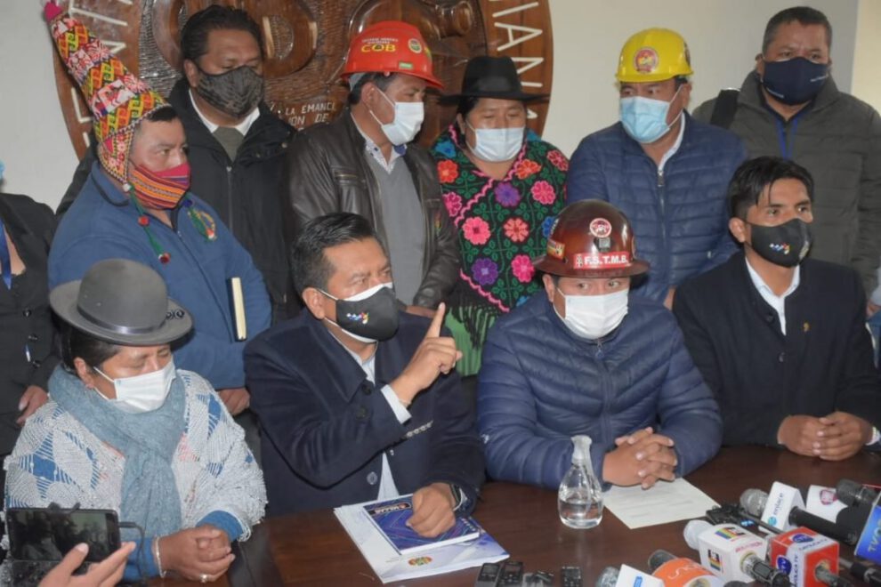 La COB pide ser parte de la reglamentación de la Ley de Emergencia Sanitaria