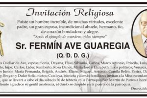 Obituario de Fermín Ave Guaregia
