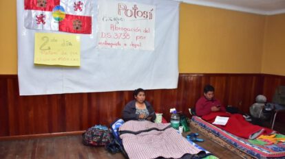 Huelga de hambre Comcipo en defensa de recursos naturales