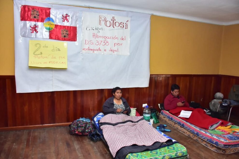 Huelga de hambre Comcipo en defensa de recursos naturales