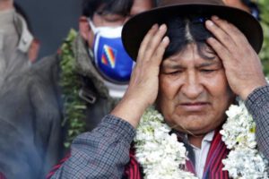 Evo Morales en apoyo a su candidato en El Alto