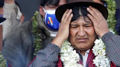 Evo Morales en apoyo a su candidato en El Alto