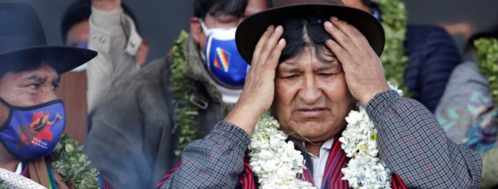 Evo Morales en apoyo a su candidato en El Alto