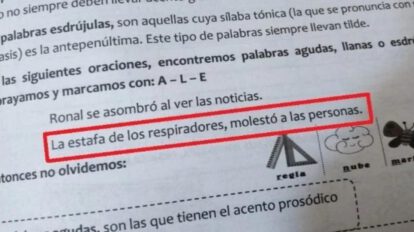 Caso respiradores en cartilla educativa