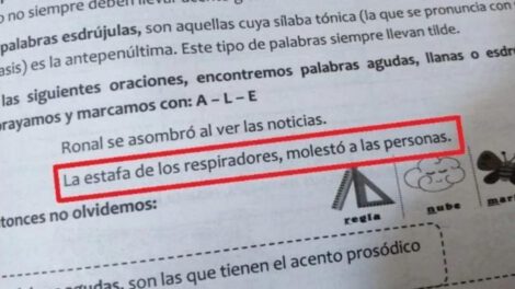 Caso respiradores en cartilla educativa