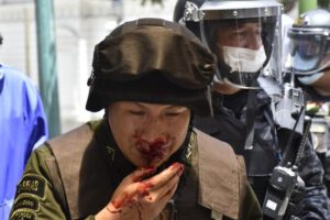 Enfrentamiento entre policías y cocaleros
