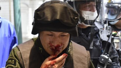 Enfrentamiento entre policías y cocaleros