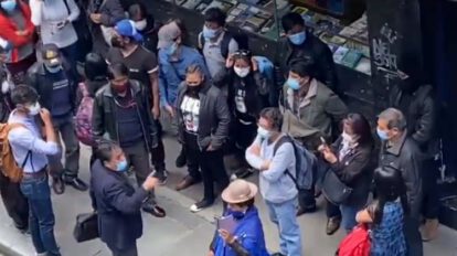Colegio Médico de La Paz en medio de protestas