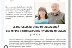 Invitación Religiosa por Marcelo Alfonso Miralles Bová y Miriam Victoria Iporre Rivero de Miralles