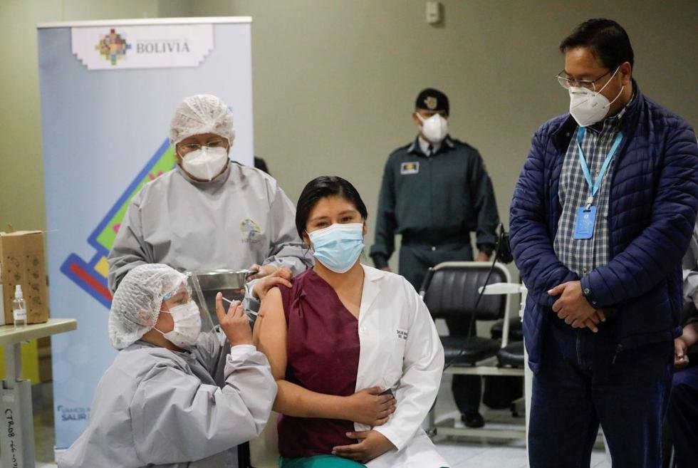 Campaña de vacunación en Bolivia