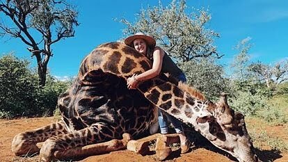 Caza de jirafa por Merelize Van Der Merwe