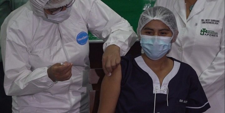 Población inmunizada contra el Covid-19 en Bolivia