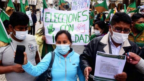 Julia Calle pide garantías durante las elecciones subnacionales