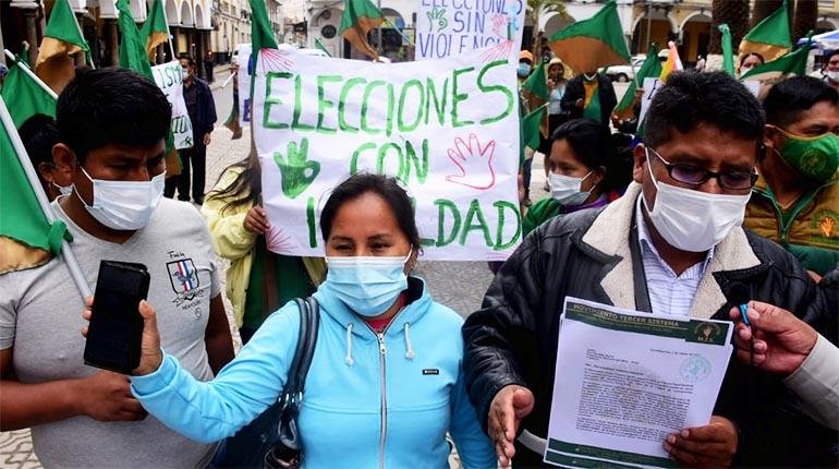Julia Calle pide garantías durante las elecciones subnacionales