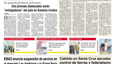 Portadas impresas del sábado 5 de octubre de 2019