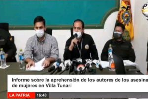 Aprehensión de feminicidas en Villa Tunari