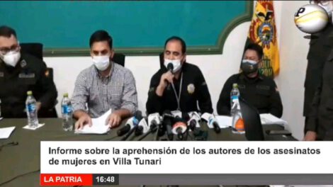 Aprehensión de feminicidas en Villa Tunari