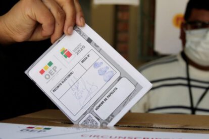 Conteo rápido en elecciones en Bolivia