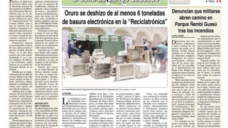 Portadas impresas del 7 de octubre de 2019
