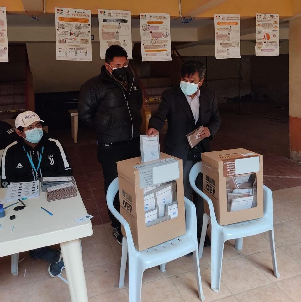 Humberto Apaza, candidato a la alcaldía de Oruro