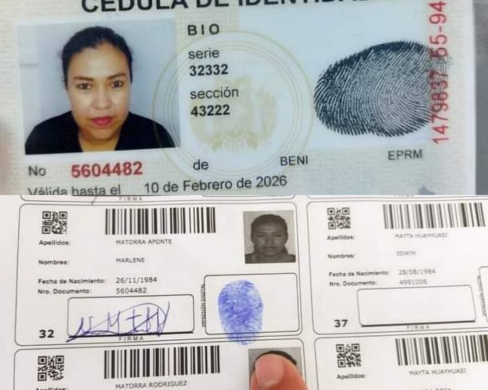 Voto fraudulento en Beni