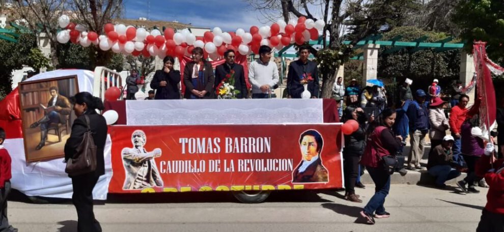 Colegios rinden homenaje a la Revolución del 6 de Octubre de 1810