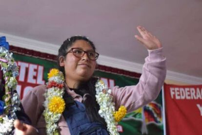 Eva Copa, candidata a la Alcaldía de El Alto