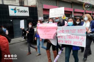 Marcha en el Día Internacional de la Mujer que reivindica la equidad de género