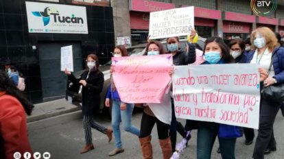 Marcha en el Día Internacional de la Mujer que reivindica la equidad de género