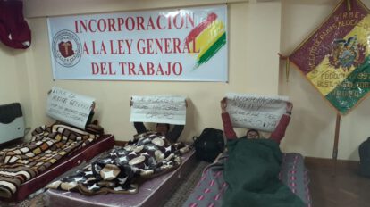 Huelga de hambre en Oruro por médicos