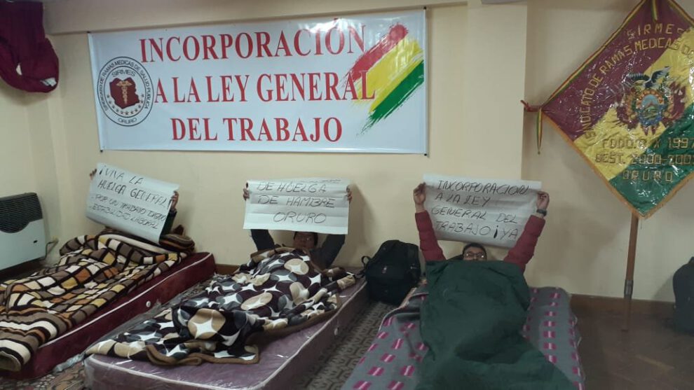 Huelga de hambre en Oruro por médicos