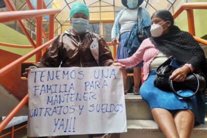 Pago de salarios personal de salud en Sucre