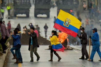 Protestas en Ecuador por el alza de los carburantes