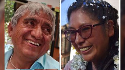 Iván Arias y Eva Copa en la Alcaldía de La Paz