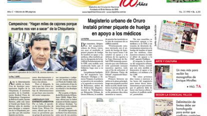 Portadas impresas del 8 de octubre de 2019