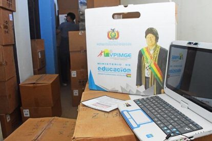 Encuentran 1.270 computadoras Quipus almacenadas en coliseo del municipio de Vinto