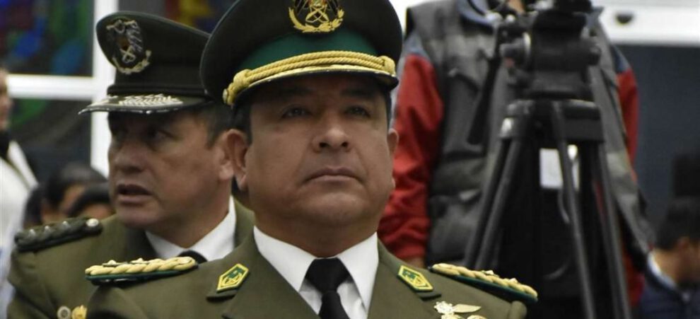 Yuri Calderón, excomandante de la Policía Boliviana