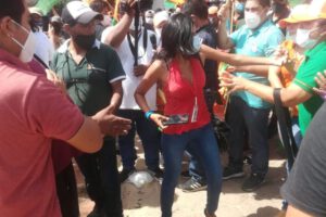 Agresión a periodista Jeruslava Ojeda mientras realizaba su labor periodística